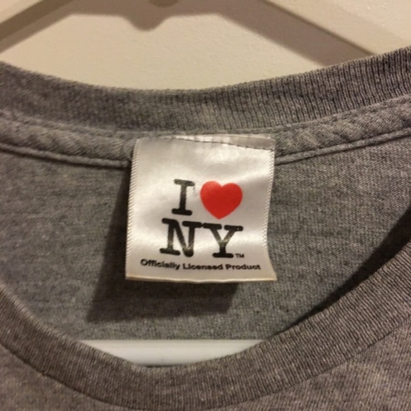 I Love New York Handmade Upcycled Crop Top L - Picture 2 of 4